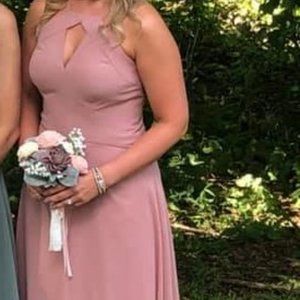 Bridesmaid Dress. Sorella Vita. Size 12 (USA), unaltered. Blush Pink.